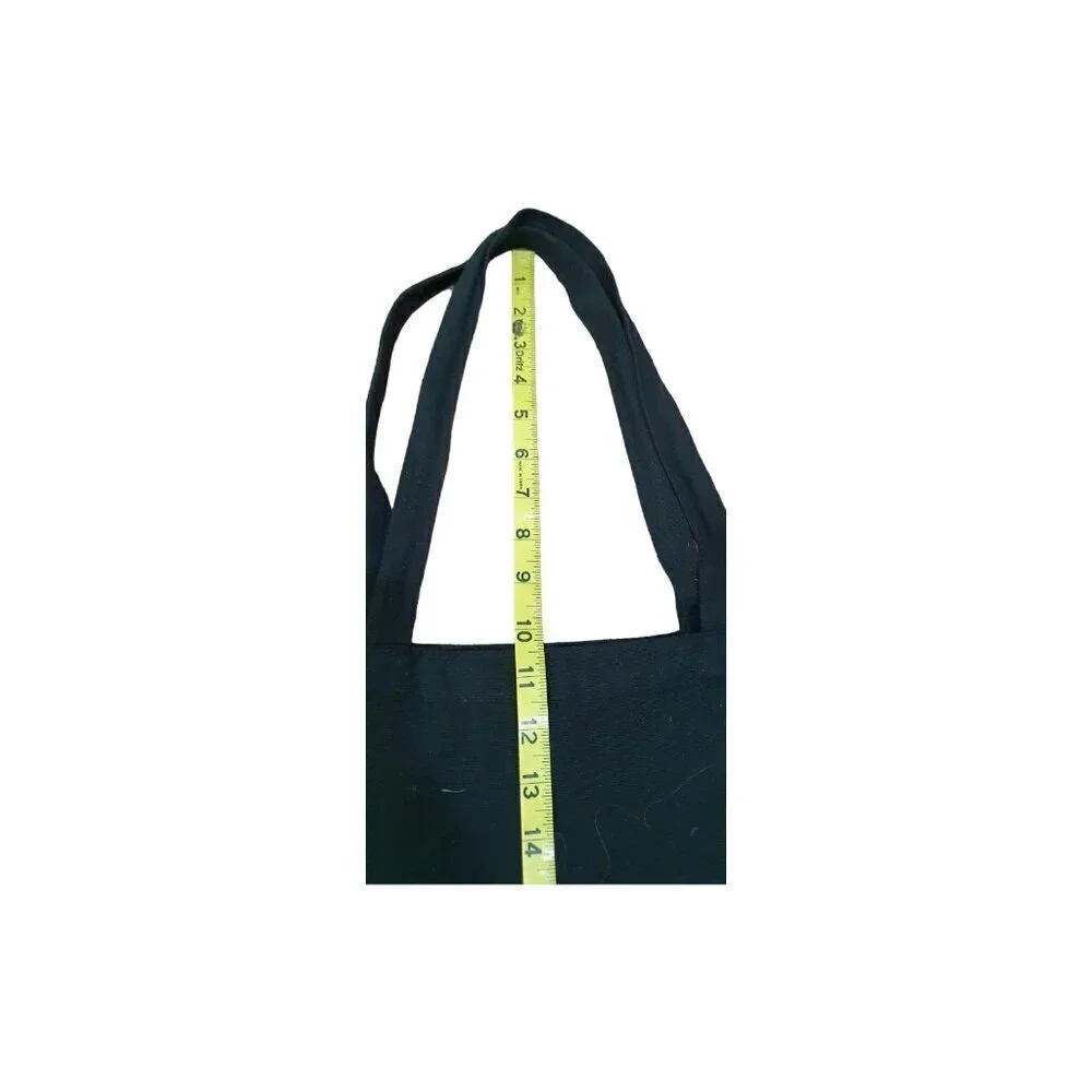Reformation Canvas Tote Bag Black and White Shopping Bag 18''x15''